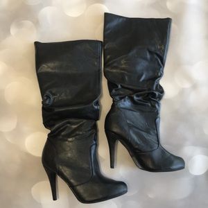 ShoeDazzle Melrose Black Boots size 10